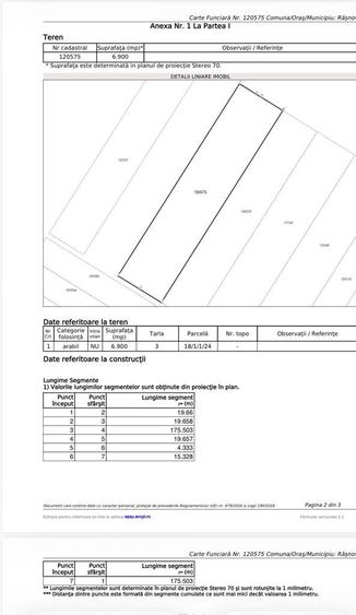 Teren extravilan arabil de vanzare Ra?nov-Cristian| 200 m de A3 - 1