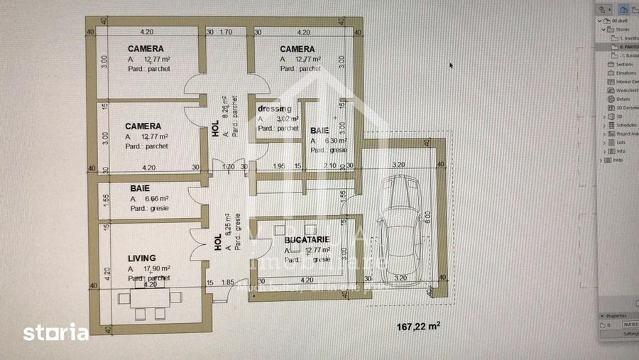 Casă cu 4 camere cu Teren 1000 Mp în Central
