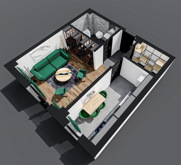 Apartament 1 camera decomandat, bloc nou - 5