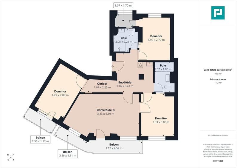 Apartament Premium 4 camere, 89mp, etaj 1, Complex - 1