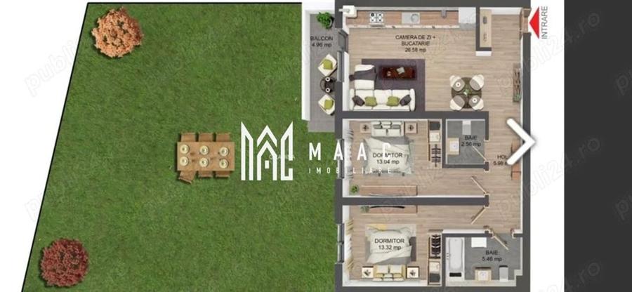 Apartament 3 camere | Gradina | 109 MP | Parcare | Selimbar - 2