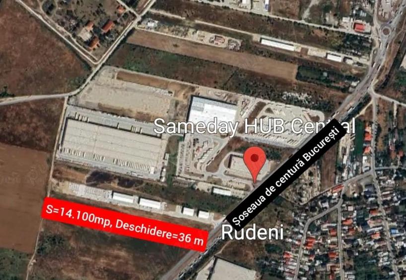 Teren 1,41ha Centura Bucure?ti, langa Sameday Hub Chitila-Rudeni - 1