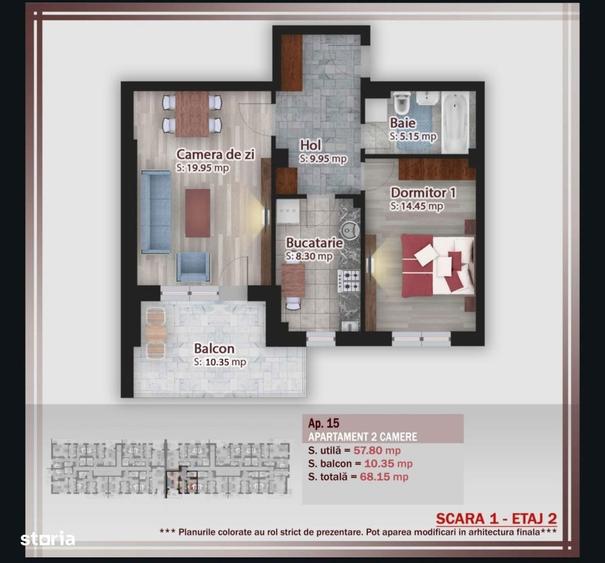 Apartament 2 camere Pallady, Parcare inclusa, Cel mai mic pret ! - 3