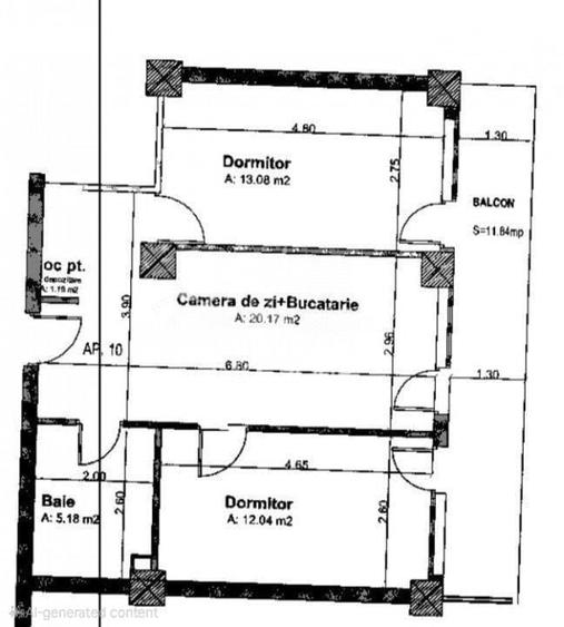 Apartament 3 camere de inchiriat – Str. Edgar Quinet 28, Manastur - 6