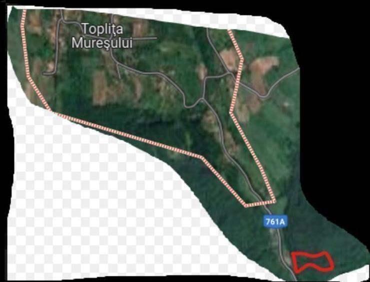 Vând teren extravilan 3060 mp-la 8 km nord DEVA, utilități în sat: apa, electricitate, fibră optică - 3