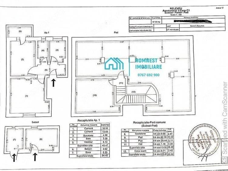 Apartament cu 2 camere decomandat în Dorobanți