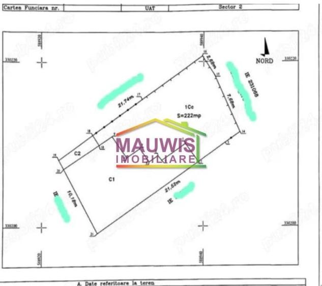 Vand teren in zona Ramuri Tei cu suprafata de 218 m - 1