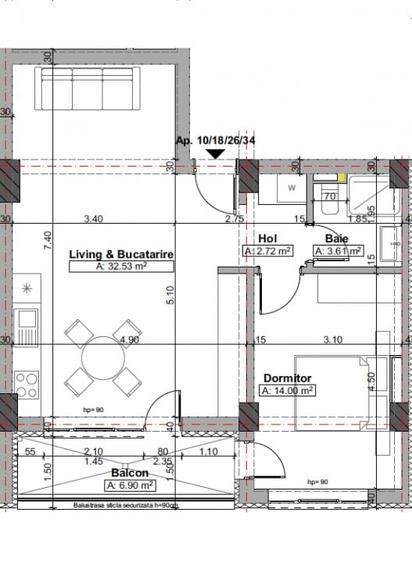 Premium 2 camere luminos si cu vedere la MARE, zona Infinity Beach - 6