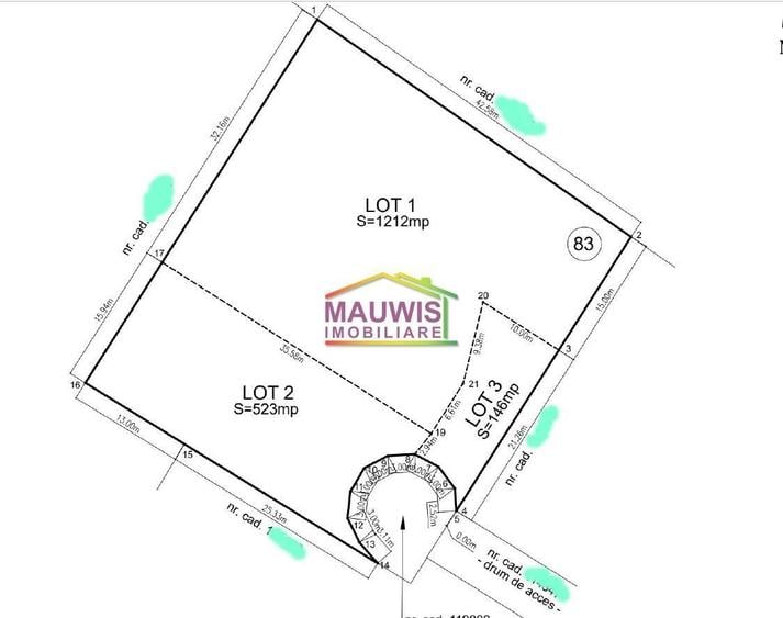 Vand teren 606mp, intravilan in Voluntari strada Galata nr 83 - 3