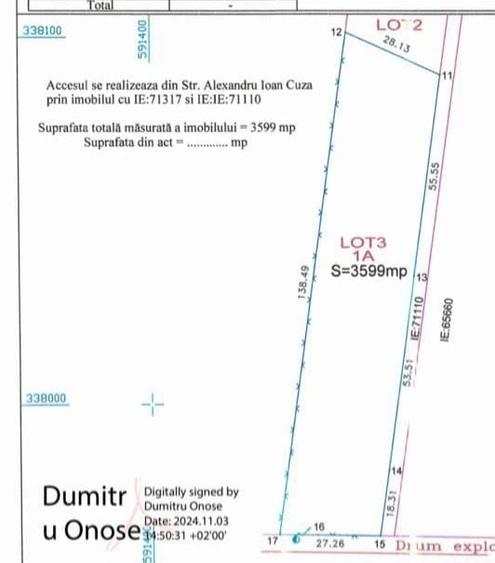 Tunari  - Pipera - teren 4200 mp intravilan,  oportunitate investitie - 1