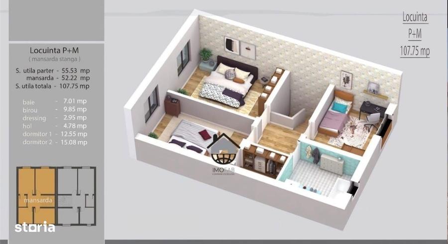 COMISION 0%, Duplex 4 Camere, 108 mp, 335 Teren, La Bariera, SACALAZ - 11