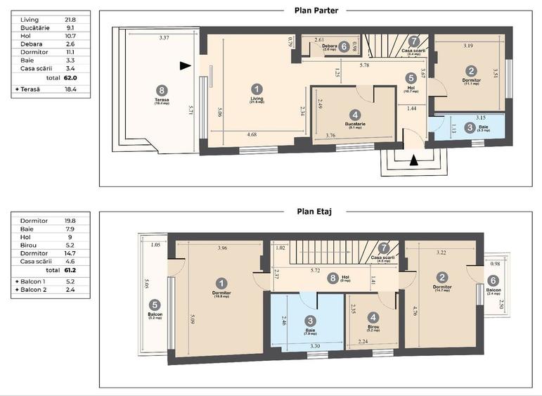 Vila Individuala P+1+M, 5 camere, 2 bai, Metrou Paris Academie Politie - 14