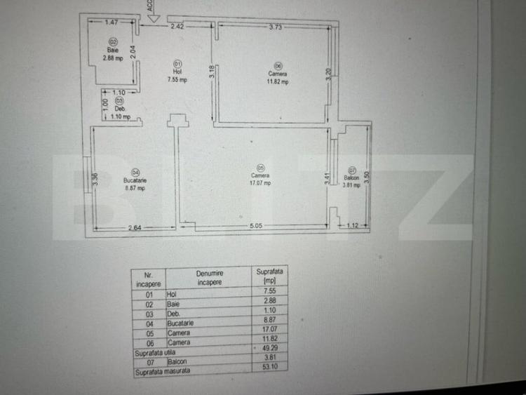 Apartament, 2 camere, 50mp, zona Piata Victoriei LUX - 1