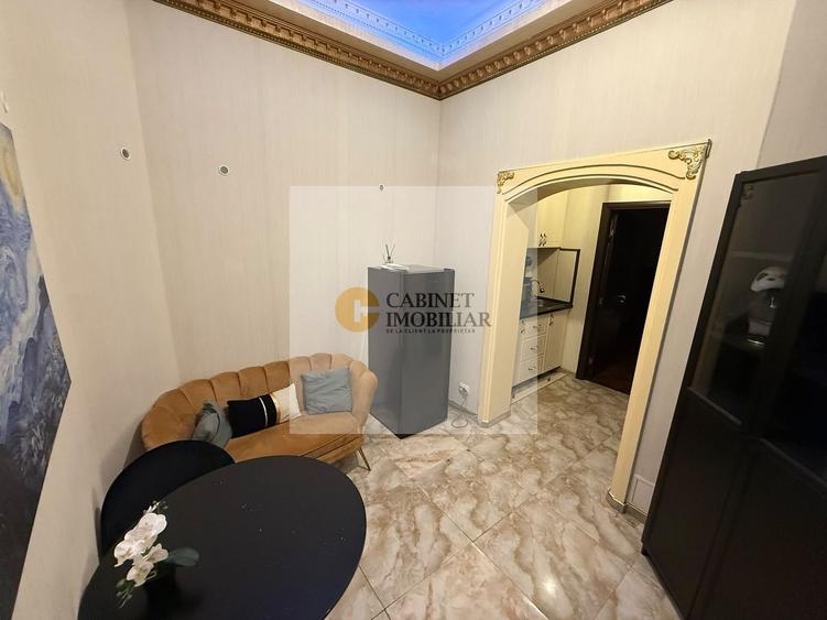 Garsonieră nedecomandată, mobilată în Cișmigiu