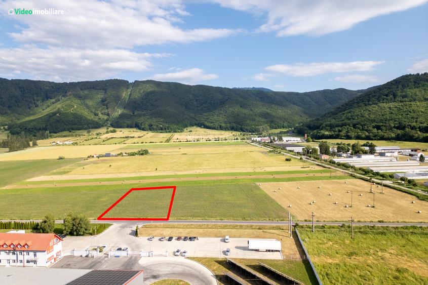 Teren industrial Brașov, ieșire spre Cristian, 55 metri front stradal