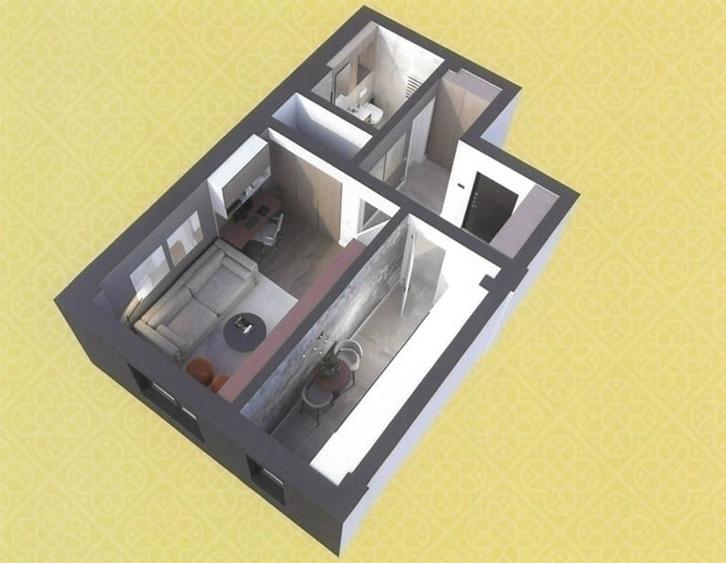Apartament de 1 cameră decomandat! nou,central,finalizat - 1