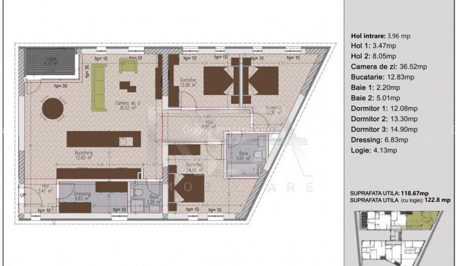 Apartament 4 Camere Timpuri Noi