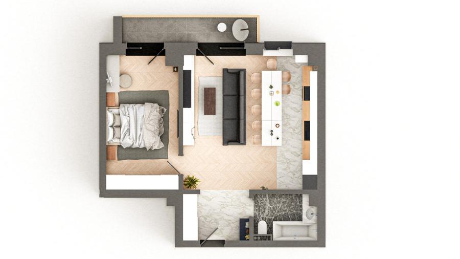 Apartamente 1 si 2 Camere, Visan, langa Mega Image, Iasi - 4
