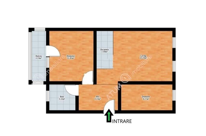 Apartament 3 camere balcon in zona Tilisca din Sibiu - 5