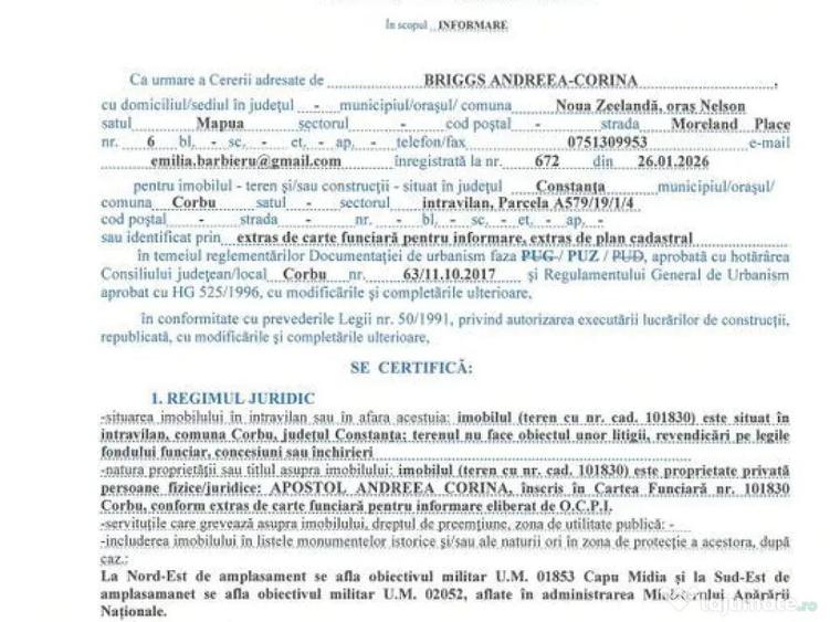 Teren Intravilan Plaja Corbu | 1.064 mp | Ideal Investi?ie - 6