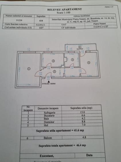 Vand apartament 2 camere precista str burebista - 4
