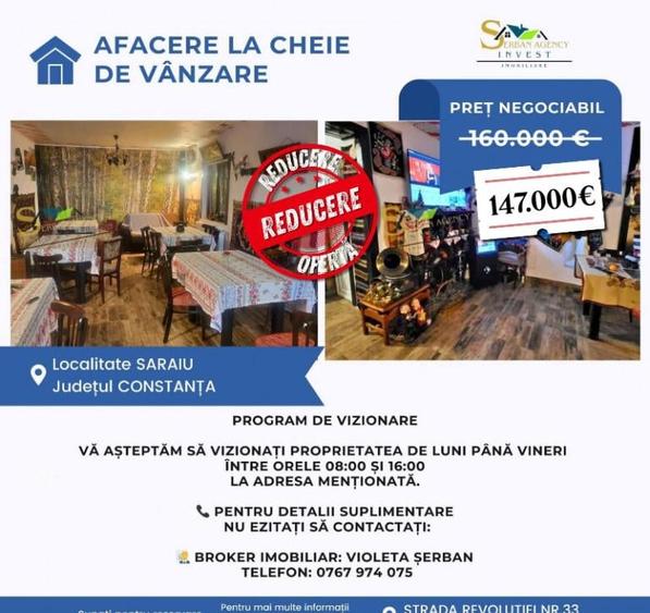 Afacere la cheie de vanzare in Saraiu - 5
