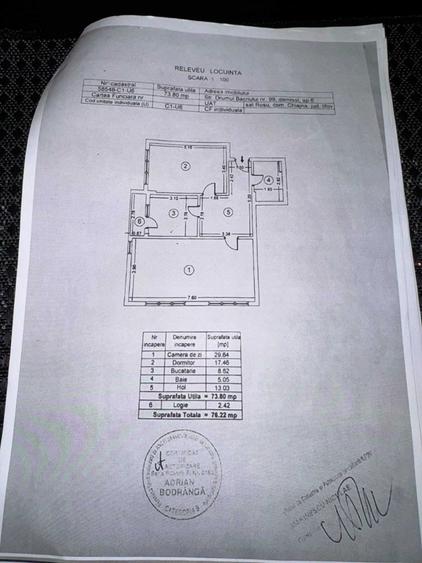 Apartament cu 2 camere semidecomandat în Central