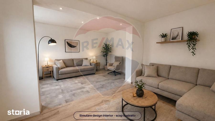 Apartament cu 2 camere semidecomandat în ISR