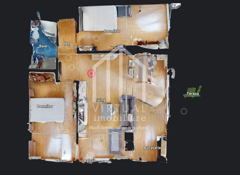 Apartament cu 3 camere, mobilat în Șelimbăr