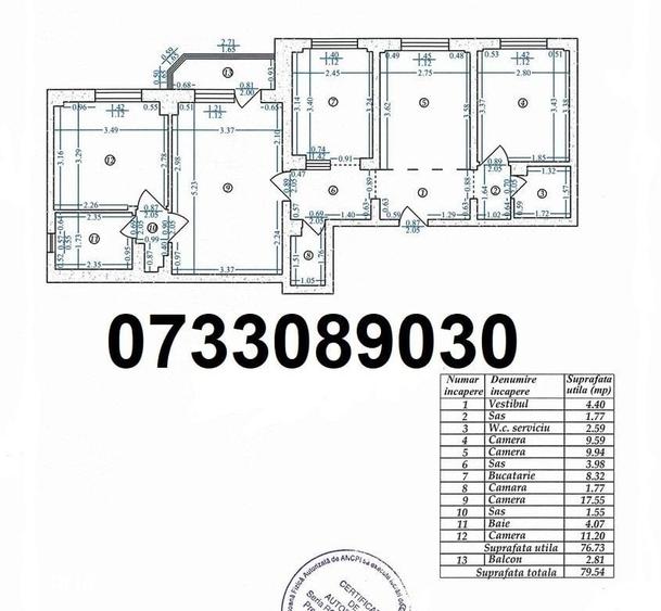 Apartament cu 4 camere semidecomandat în Tudor Vladimirescu