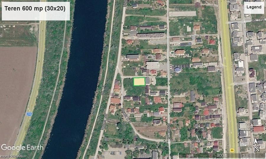 Teren 660 mp, dechiere 30 m, in Mamaia Sat, la 500 m de plaja - 1