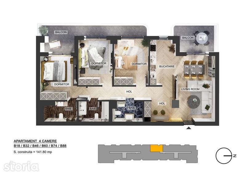 SUPER DEAL VANZARE 4 CAMERE ZONA PIPERA ROND OMV - 1