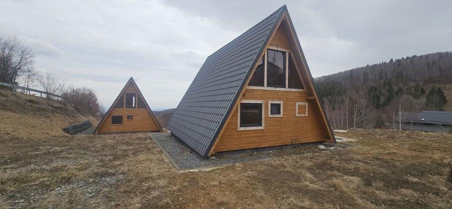 Cabana tip A frame munte cu CF si utilitati zona Plopi - 8