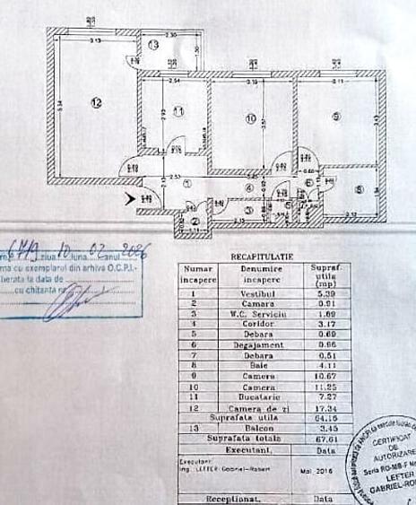Apartament 3 camere parc Sebastian Petre Ispirescu  1984, 2 bai, centrala - 2