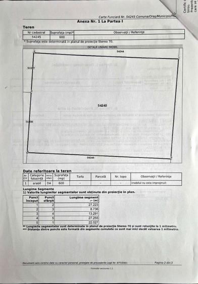 Vand teren intravilan in Apateu cartierul nou - 3