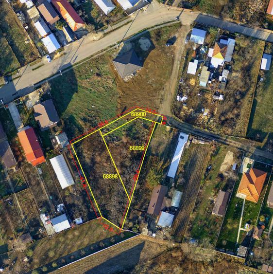 Teren intravilan  Buftea, intre case, cu toate utilitatile, acces drum asfaltat - 1