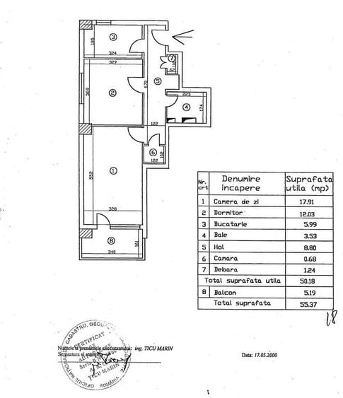 2 camere, Lujerului, Decomandat, renovat recent, centrala termica - 6