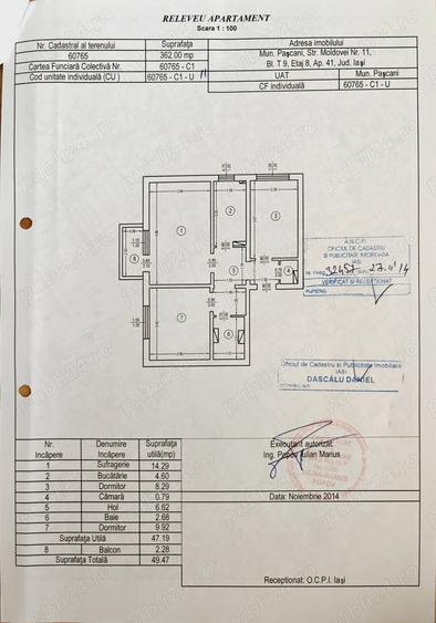 Apartament Pa?cani 64000 - 1