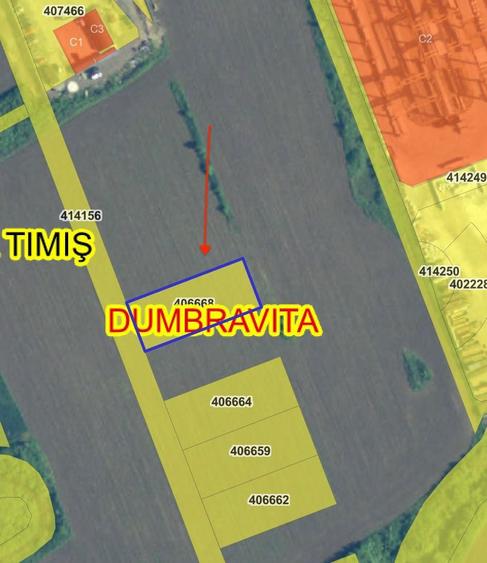 Teren de vanzare in Dumbravita . TIMIS - 30 euro / mp - 5