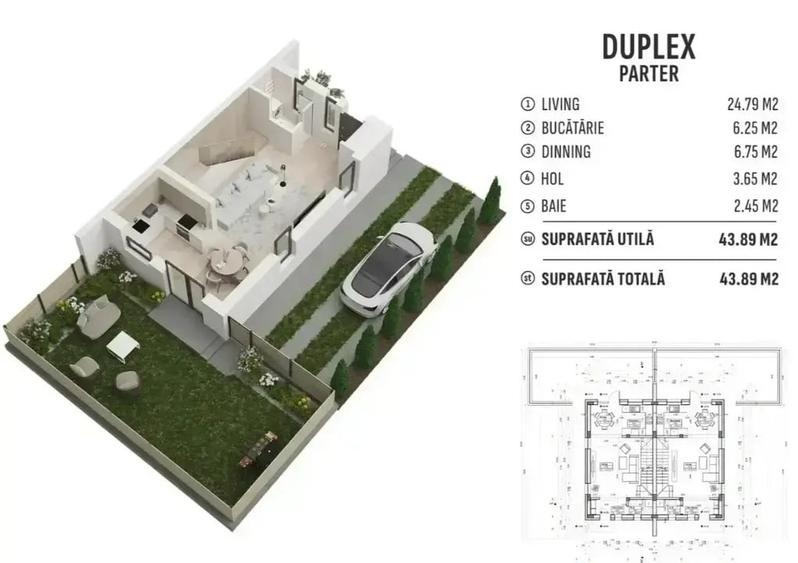 Spatiu, liniste si o curte numai a ta! Duplex elegant - 2
