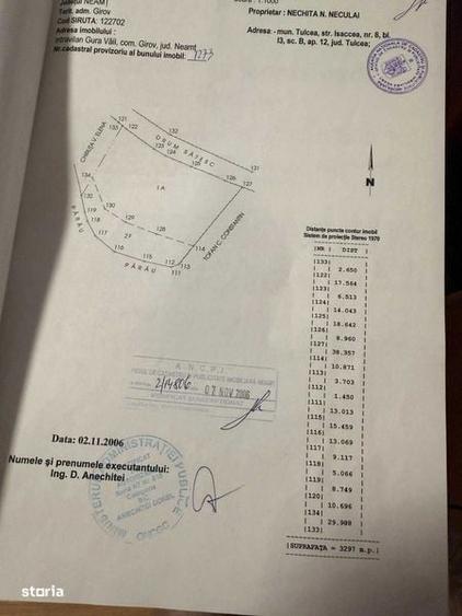 Vand teren intravilan sat Gura Vaii comuna Girov - 1