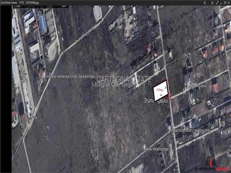 Teren intravilan 1500mp / fs 34ml / stradal Agatului