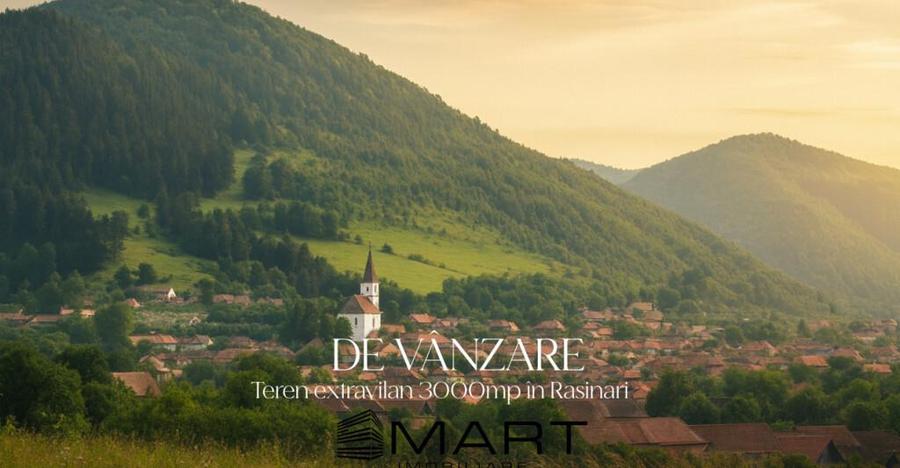 Teren extravilan cu priveliste minunata 3000mp in Rasinari - 3