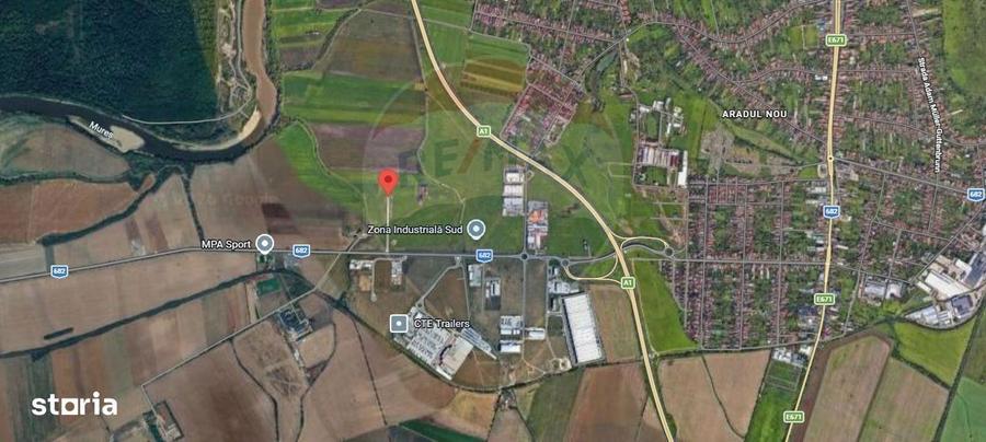 Teren intravilan 10.000 mp in Zona Industriala Sud Arad - 1
