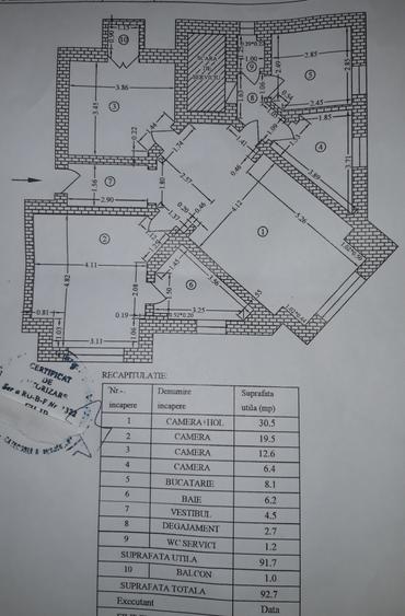 Unirii, 4 camere, 92 mp, 1/4, 150000 Euro - 1