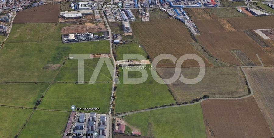 Teren intravilan 3000 mp cu deschidere 18 ml Calea Surii Mici Sibiu