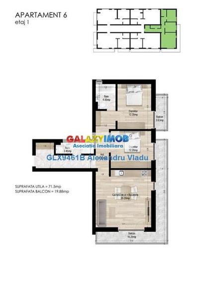 Apartament 3 camere, bloc 2024, Aparatorii Patriei - 6