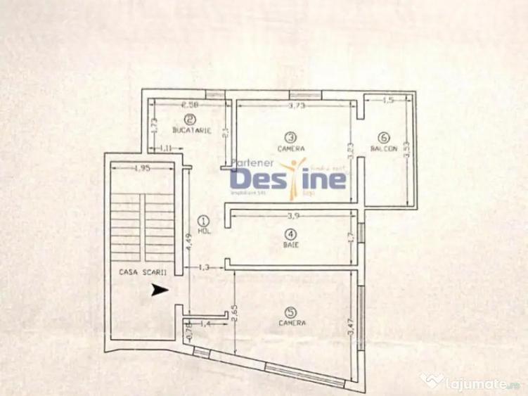 Apartament 2 CD 43,27 mp Copou + balcon si loc de parcare - 8