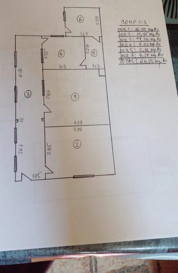 Casă cu 2 camere cu Teren 539 Mp în Central