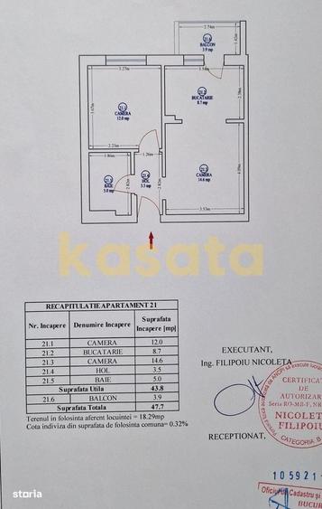 Apartament cu 2 camere în Titan